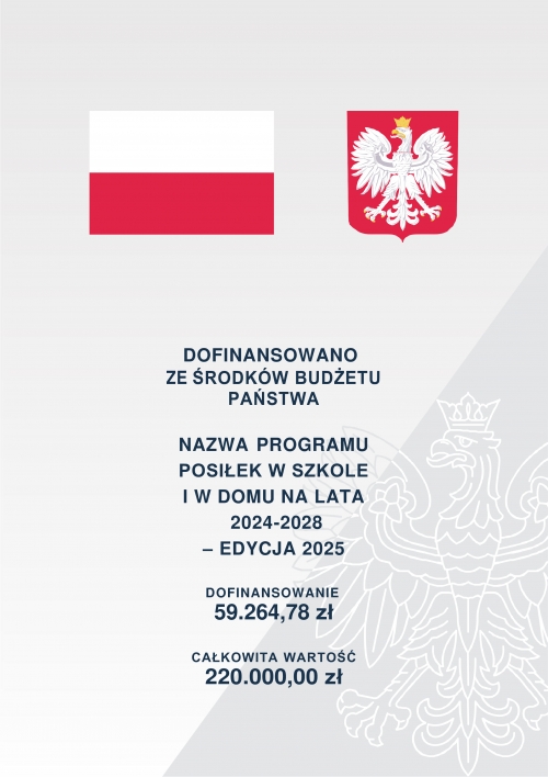 Zdjęcie do aktualności: „Posiłek w szkole i w domu”na lata 2024–2028  wiecej